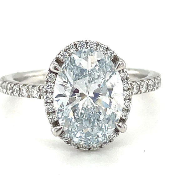 14 Kt White Gold Private Label Lab Grown Diamond Engagement Ring