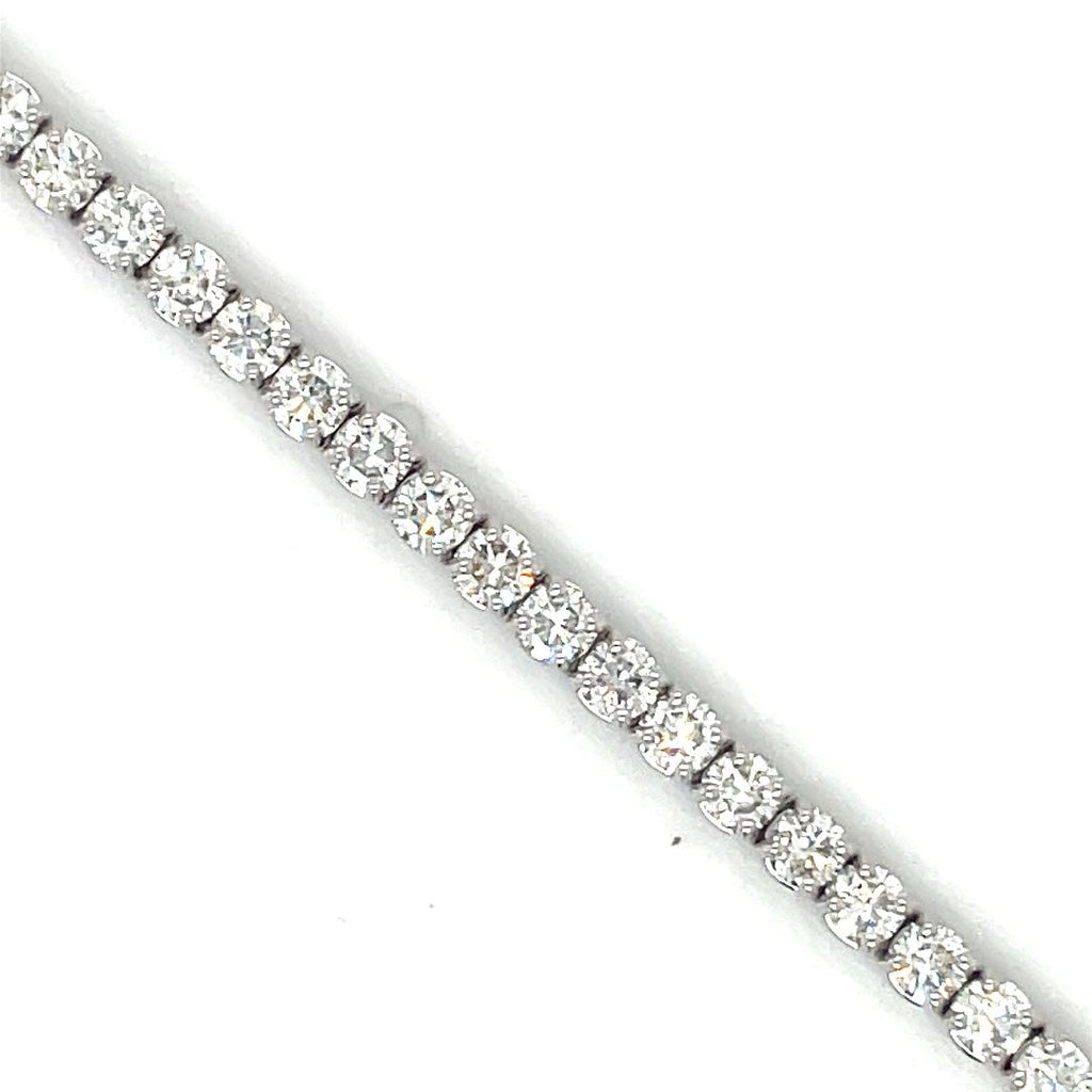 Interlocking Claw Bracelet - Champagne Diamonds & Sapphire