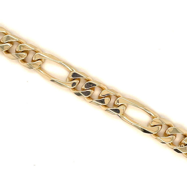 14k Yellow Gold Figaro Bracelet