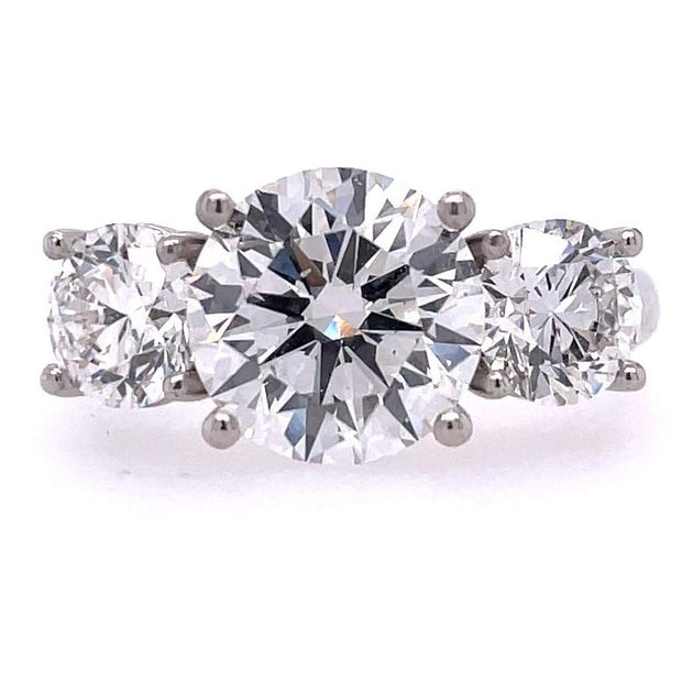 Platinum Private Label Lab Grown Diamond Engagement Ring