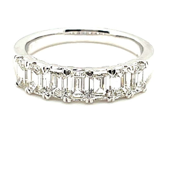 Private Label 14K White Gold  Lab Grown Diamond Band