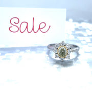 Estate Natural Fancy Yellow Diamond Ring