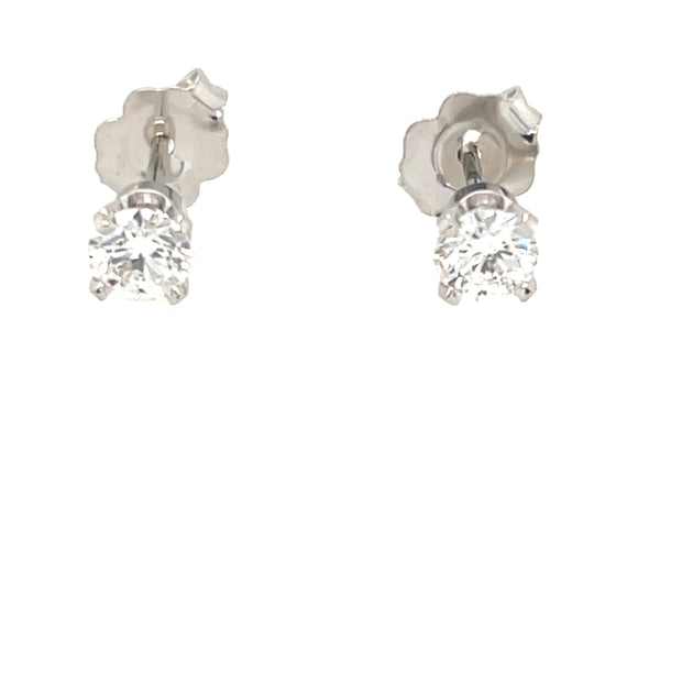 Diamond Stud Earrings .50 Ct TWT