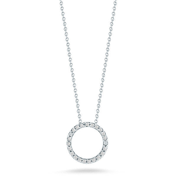 18K White Roberto Coin Diamond Pendant