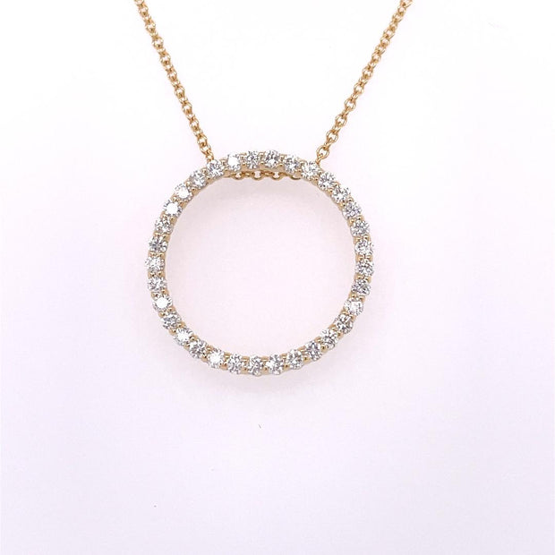 14K Yellow Gold Private Label Diamond Pendant