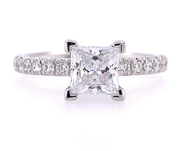 14K White Gold Gabriel & Co. Diamond Engagement Ring