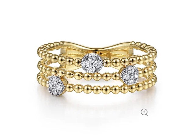 Gabriel & Co Diamond Stackable Band