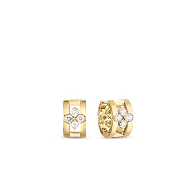 Roberto Coin Diamond Hoop Earrings