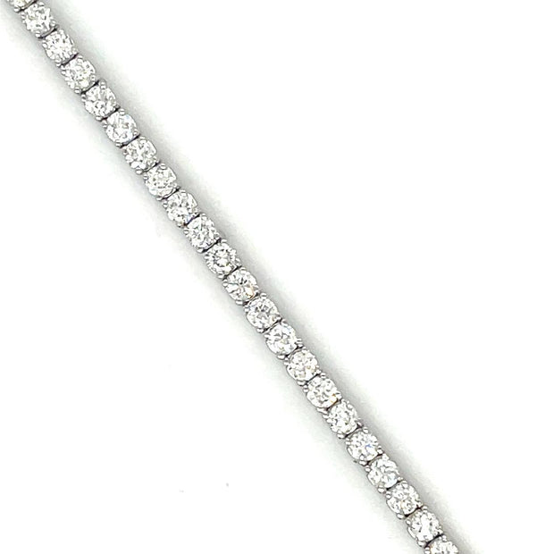 Private Label 14K White Gold and Diamond Tennis Bracelet3.00 Ct TWT