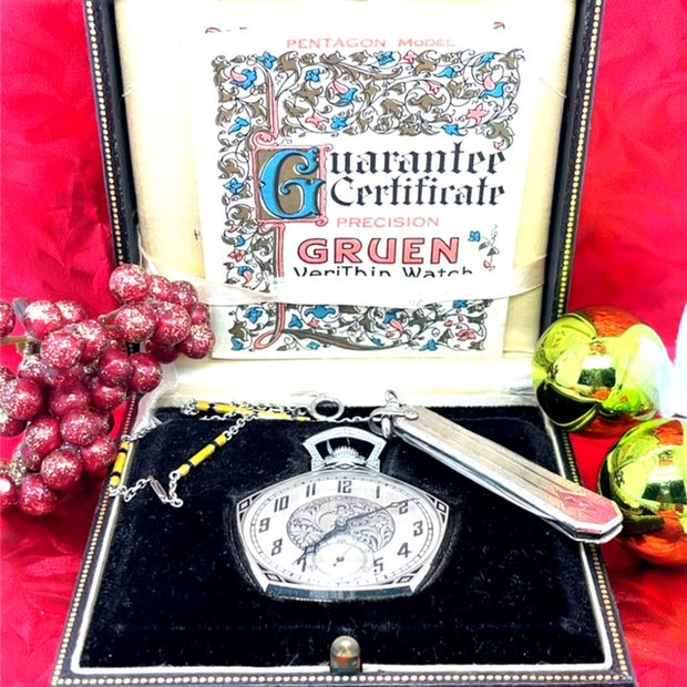 Estate Gruen Pocket Watch