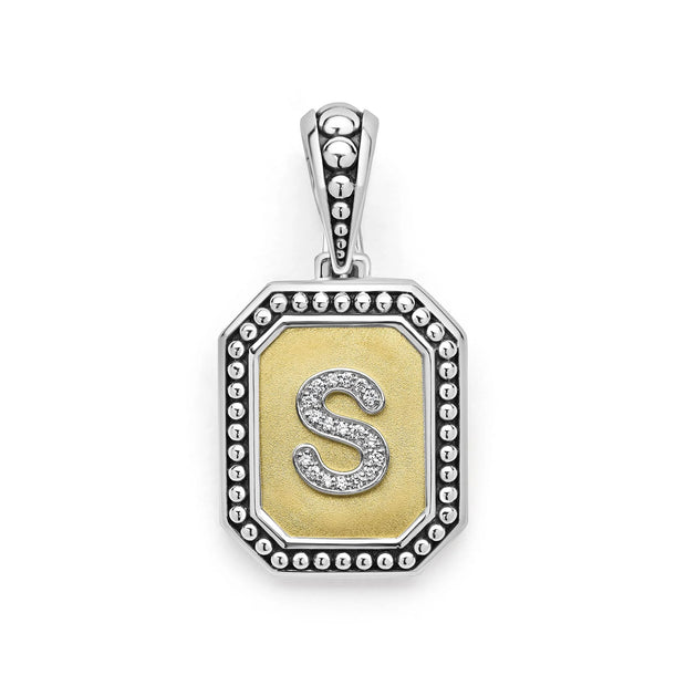 LAGOS Octagon Diamond S Initial Charm