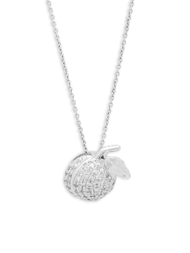 18K White Gold Roberto Coin Diamond Pendant