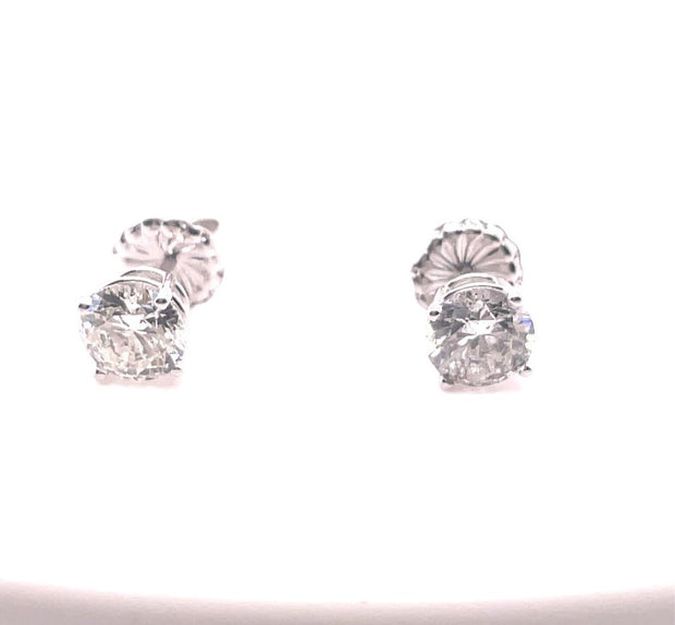 Diamond Stud Earrings 2.01 Ct TWT Private Label