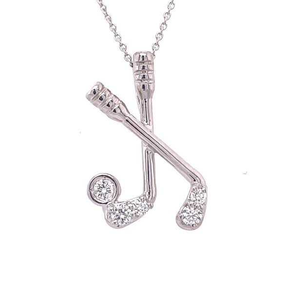 18K White Gold Roberto Coin Diamond Pendant