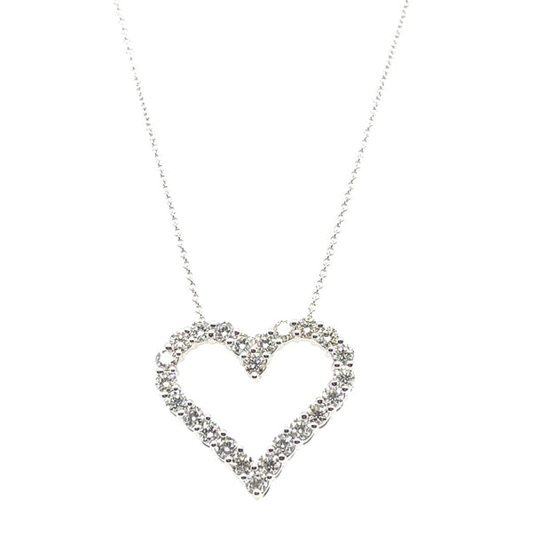 Diamond Heart Pendant 1.75 Ct TWT Private Label