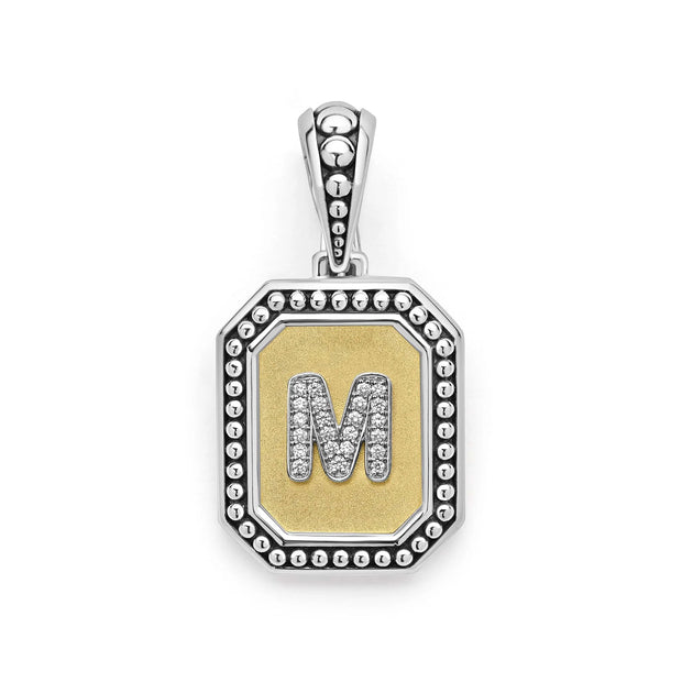 LAGOS Octagon Diamond M Initial Charm